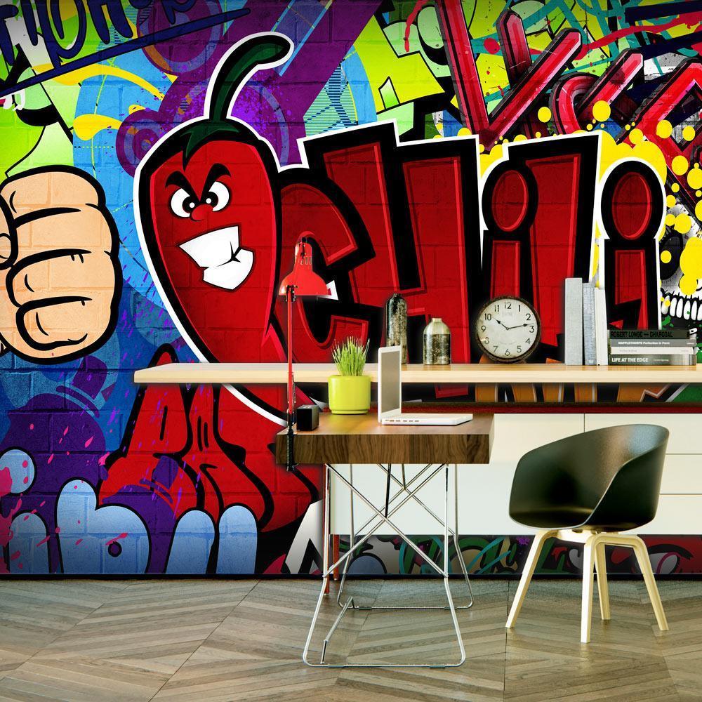 Peel and stick wall mural - Chili Out II - www.trendingbestsellers.com