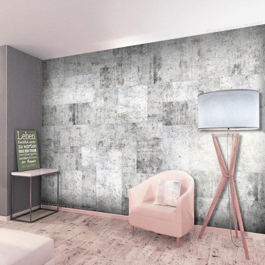 Peel and stick wall mural - Concrete: Grey City - www.trendingbestsellers.com