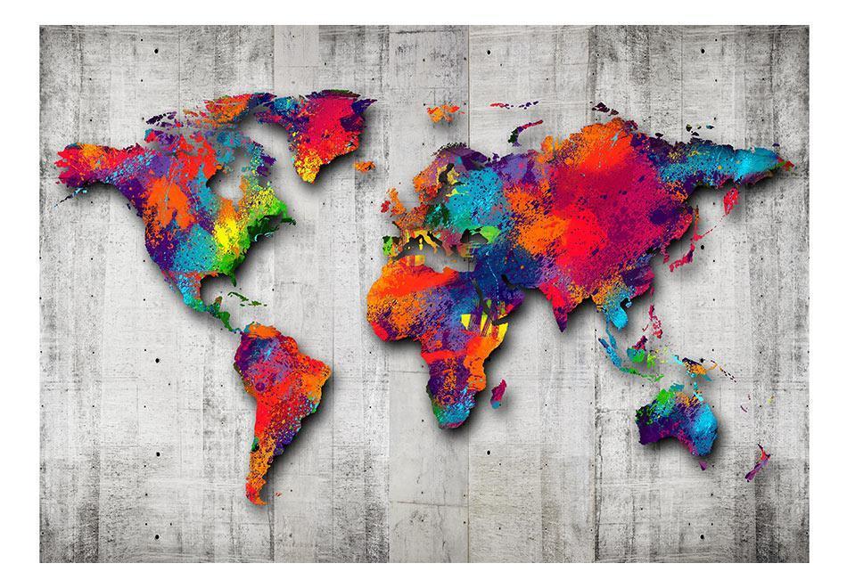 Peel and stick wall mural - Concrete World - www.trendingbestsellers.com