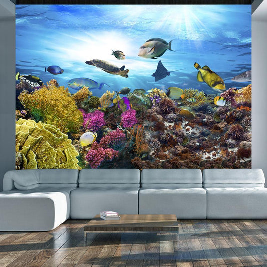 Peel and stick wall mural - Coral reef - www.trendingbestsellers.com