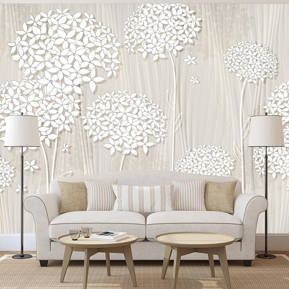 Peel and stick wall mural - Creamy Daintiness - www.trendingbestsellers.com