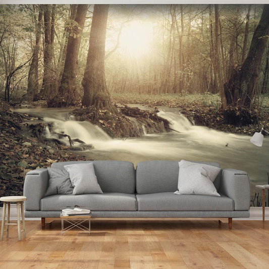 Peel and stick wall mural - Forest Cascade - www.trendingbestsellers.com