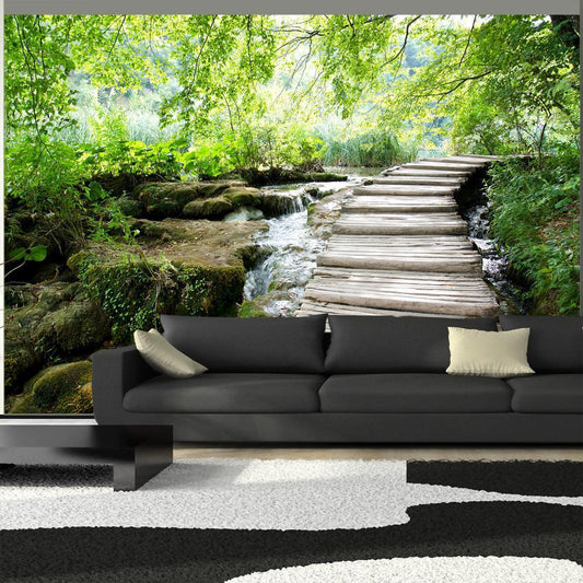 Peel and stick wall mural - Forest path - www.trendingbestsellers.com