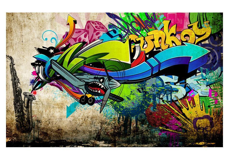 Peel and stick wall mural - Funky - graffiti - www.trendingbestsellers.com