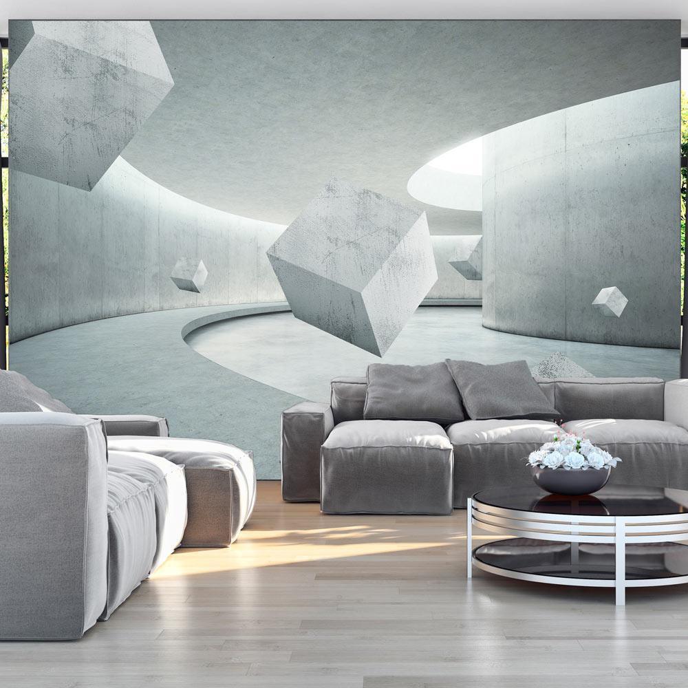 Peel and stick wall mural - Geometry of the Cube - www.trendingbestsellers.com