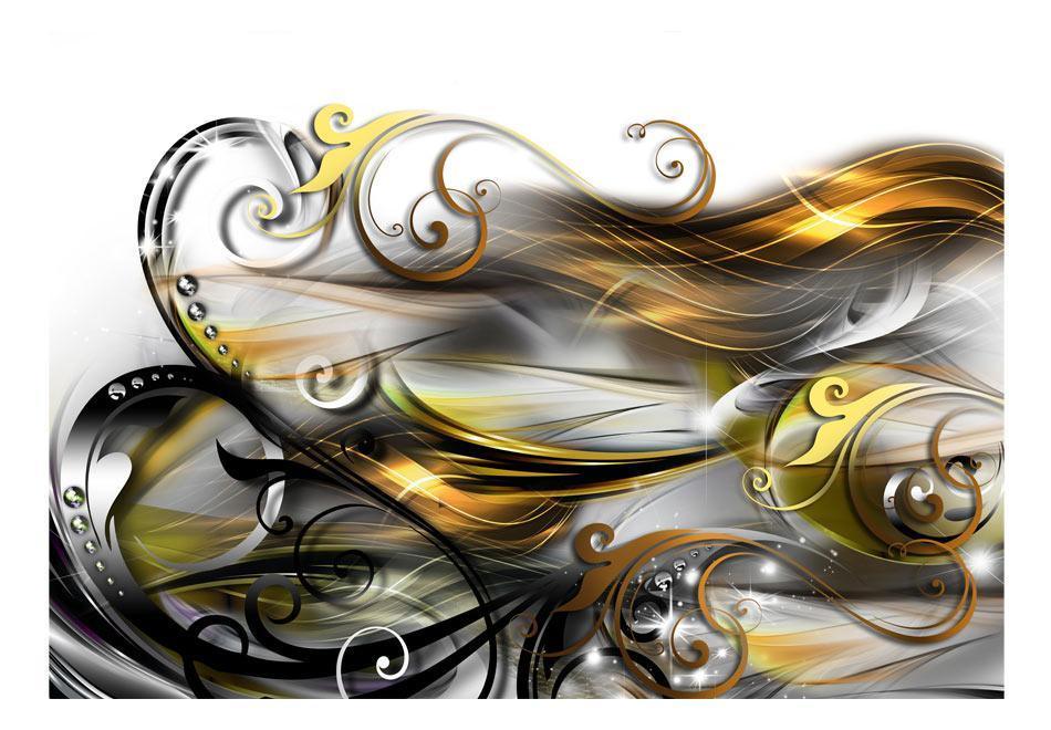 Peel and stick wall mural - Gold expression - www.trendingbestsellers.com