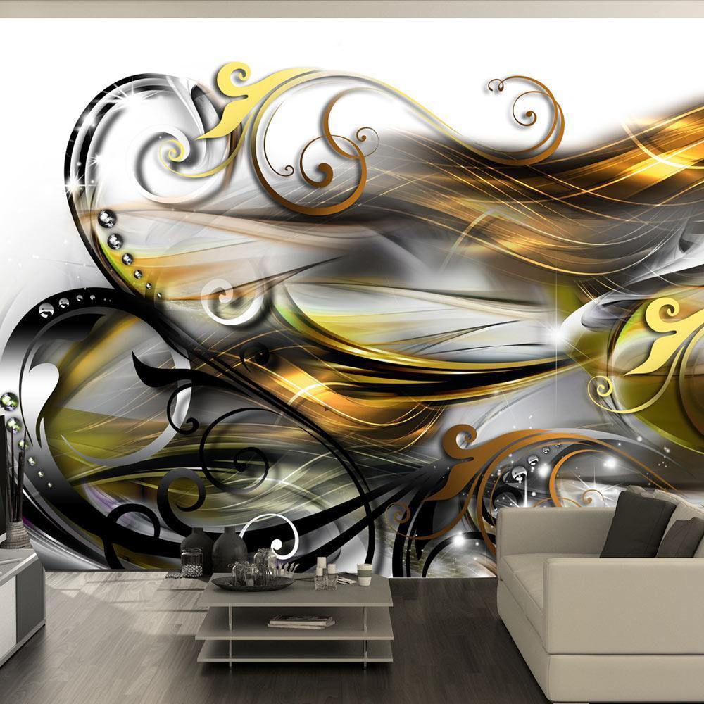Peel and stick wall mural - Gold expression - www.trendingbestsellers.com