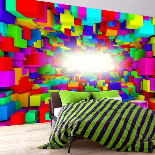 Peel and stick wall mural - Light In Color Geometry - www.trendingbestsellers.com