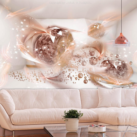 Peel and stick wall mural - Lovely Autumn (Pink) - www.trendingbestsellers.com