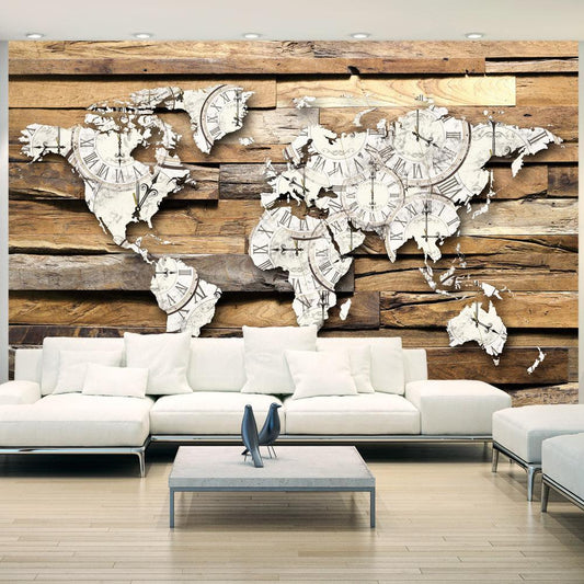 Peel and stick wall mural - Map of Time - www.trendingbestsellers.com
