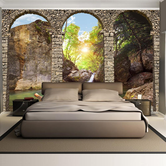 Peel and stick wall mural - Morning relaxation - www.trendingbestsellers.com