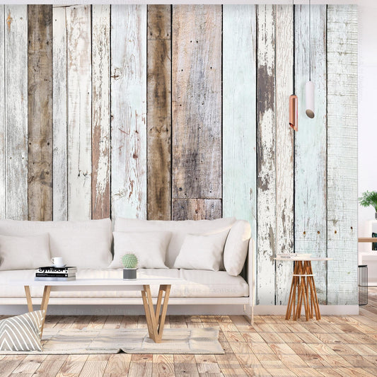 Peel and stick wall mural - Multi-colored Boards - www.trendingbestsellers.com