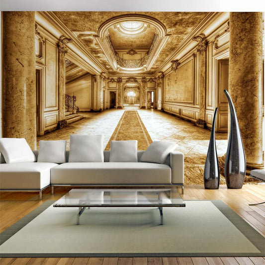 Peel and stick wall mural - Mystery marble - sepia - www.trendingbestsellers.com