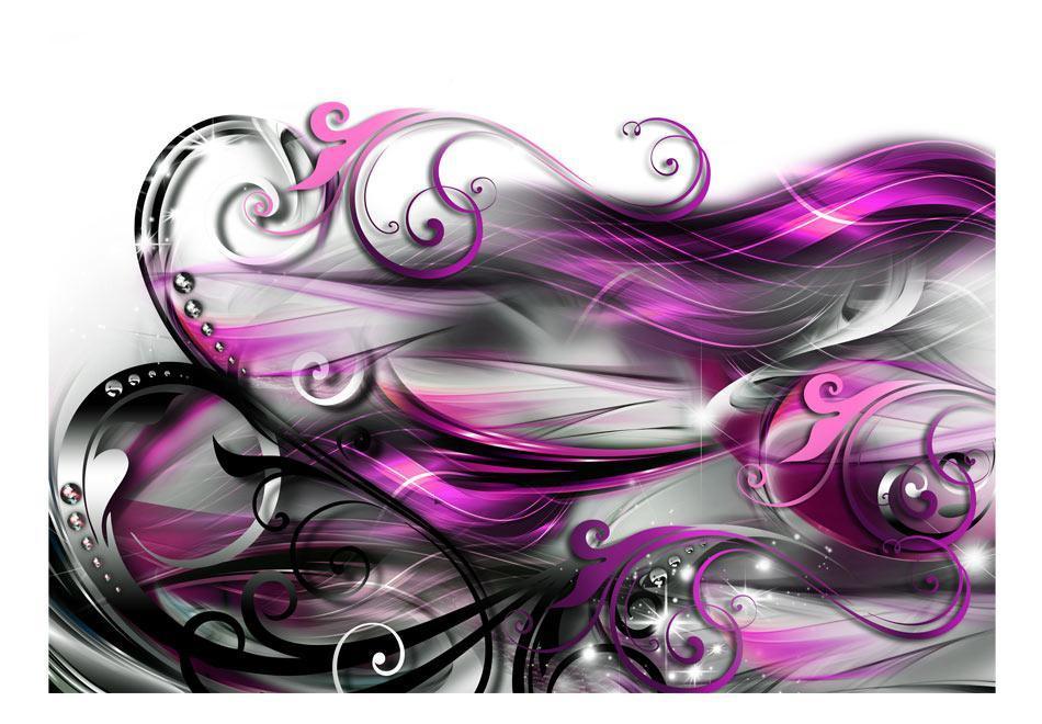 Peel and stick wall mural - Purple expression - www.trendingbestsellers.com