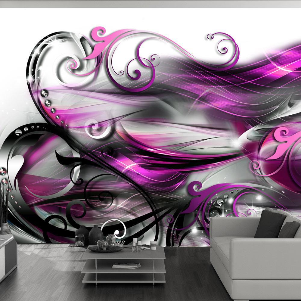 Peel and stick wall mural - Purple expression - www.trendingbestsellers.com