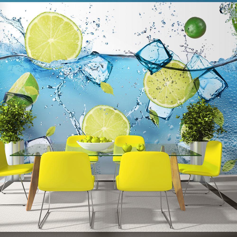 Peel and stick wall mural - Refreshing lemonade - www.trendingbestsellers.com