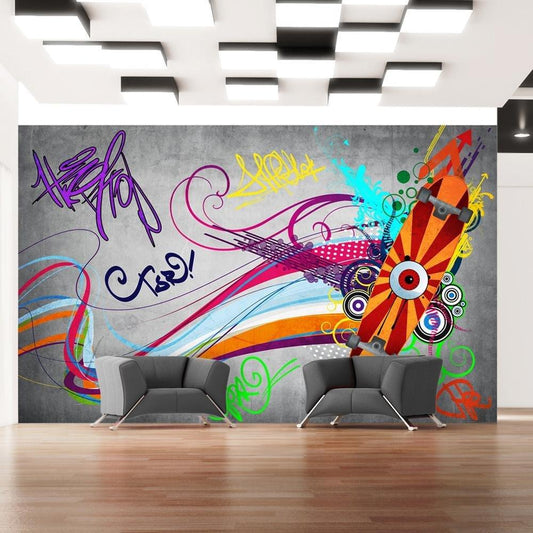 Peel and stick wall mural - Skateboard - www.trendingbestsellers.com