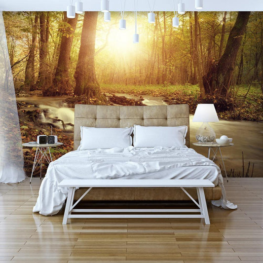 Peel and stick wall mural - Sunny Current - www.trendingbestsellers.com