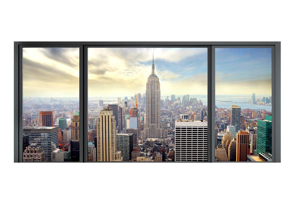 Peel and stick wall mural - Sunny day in New York City - www.trendingbestsellers.com