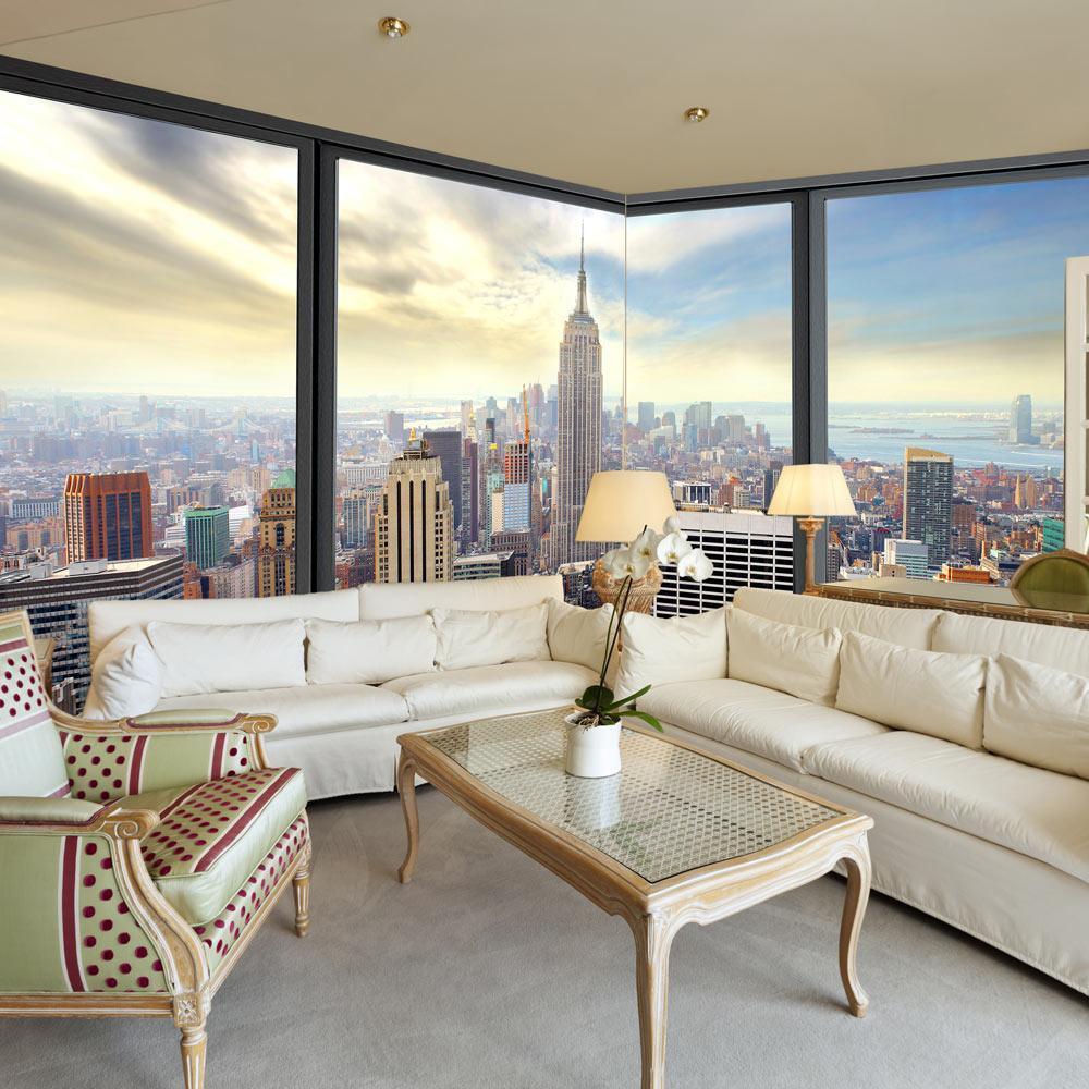 Peel and stick wall mural - Sunny day in New York City - www.trendingbestsellers.com
