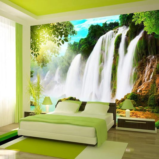 Peel and stick wall mural - The beauty of nature: Waterfall - www.trendingbestsellers.com