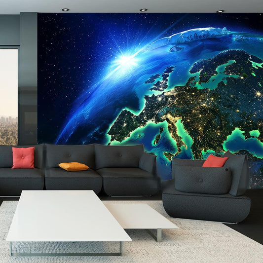 Peel and stick wall mural - The Blue Planet - www.trendingbestsellers.com