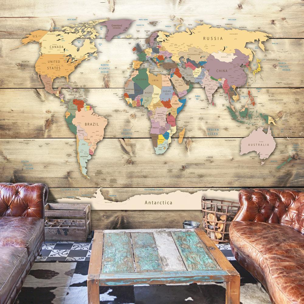 Peel and stick wall mural - The World at Your Fingertips - www.trendingbestsellers.com