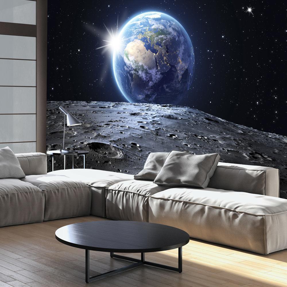 Peel and stick wall mural - View of the Blue Planet - www.trendingbestsellers.com