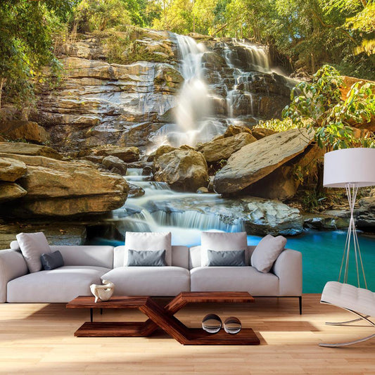 Peel and stick wall mural - Waterfall in Chiang Mai, Thailand - www.trendingbestsellers.com