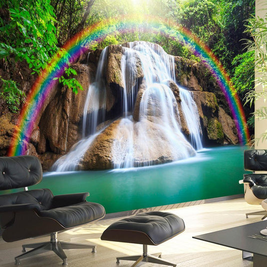 Peel and stick wall mural - Waterfall of Fulfilled Wishes - www.trendingbestsellers.com