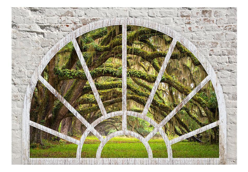 Peel and stick wall mural - Window to Secret Forest - www.trendingbestsellers.com