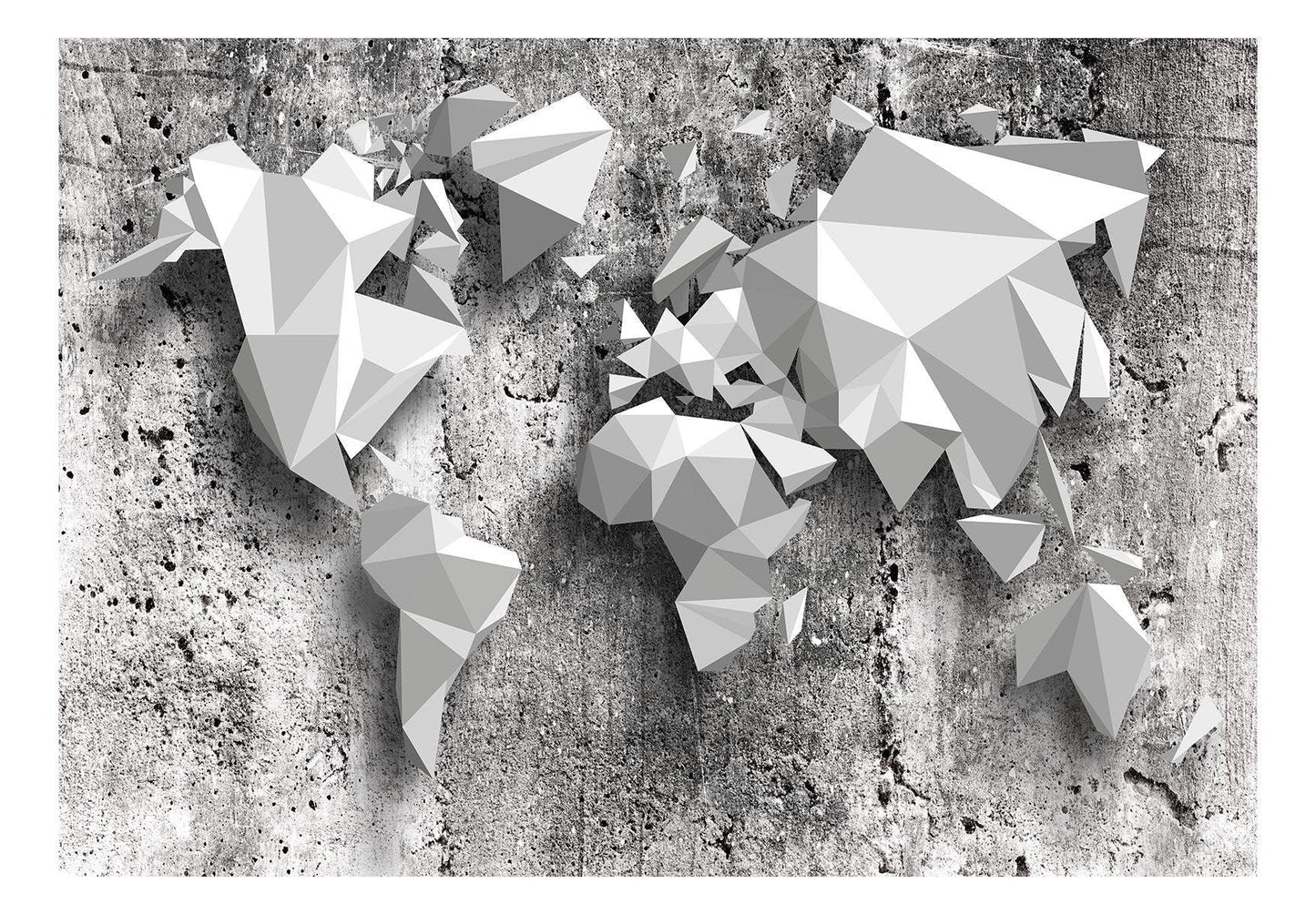 Peel and stick wall mural - World Map: Origami - www.trendingbestsellers.com